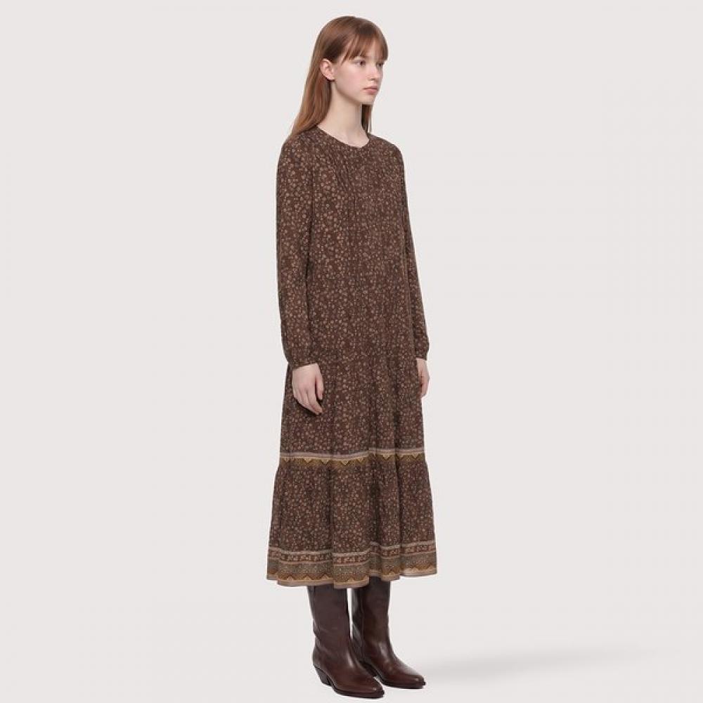 Thursday Island Vintage Flower Ethnic Long Dress T266mop154w