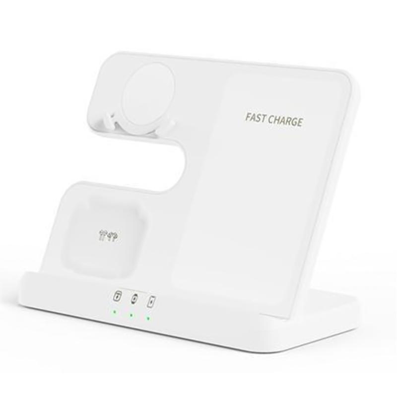 3 in 1 Wireless Charger Dock Station for S22/S21/S20/Note 20 Phones,Watch 4/3/Active 2 Smartwatch Quick Charging Stand