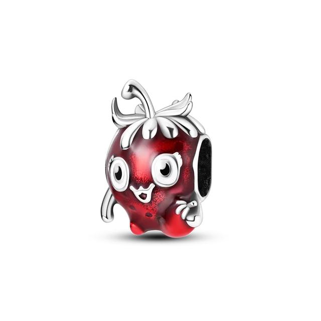 Colorful Zirconium Charms Bead 925 Sterling Silver Dragon Butterfly Dangle FitNew Bracelet Necklace DIY Jewelry Marking
