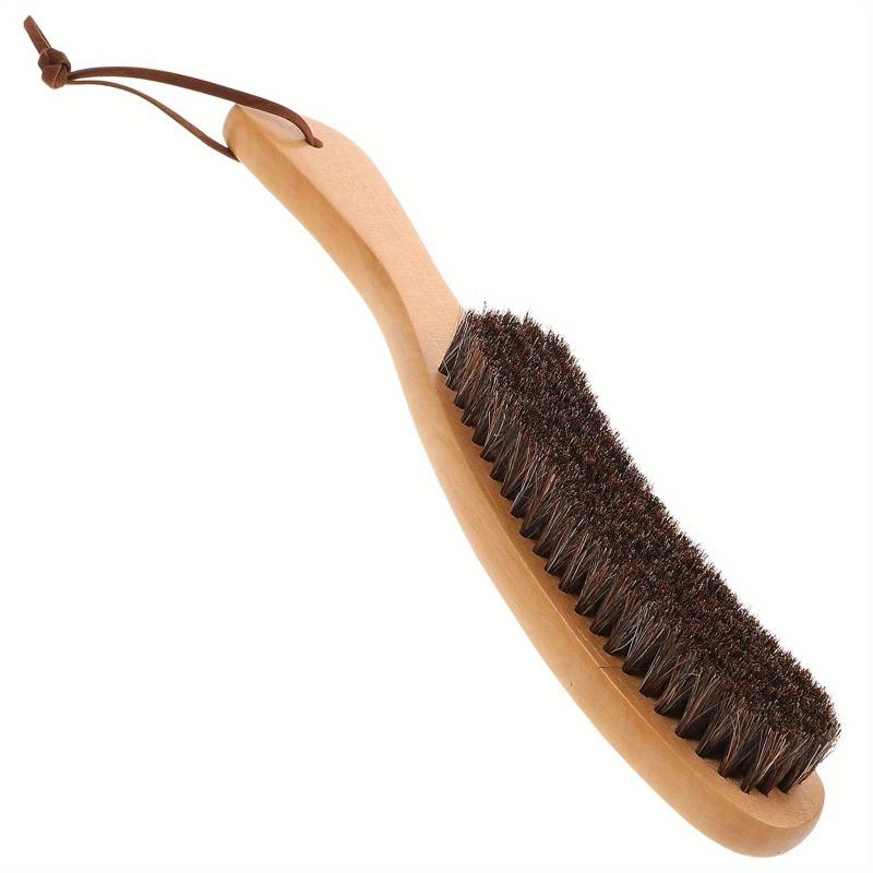 

1pc Portable Wood Handle Bed Lint Brush Sofa Coat Cleaning Tool Dust Removal Brush for Clothes Home Clean Brush with Lanyard