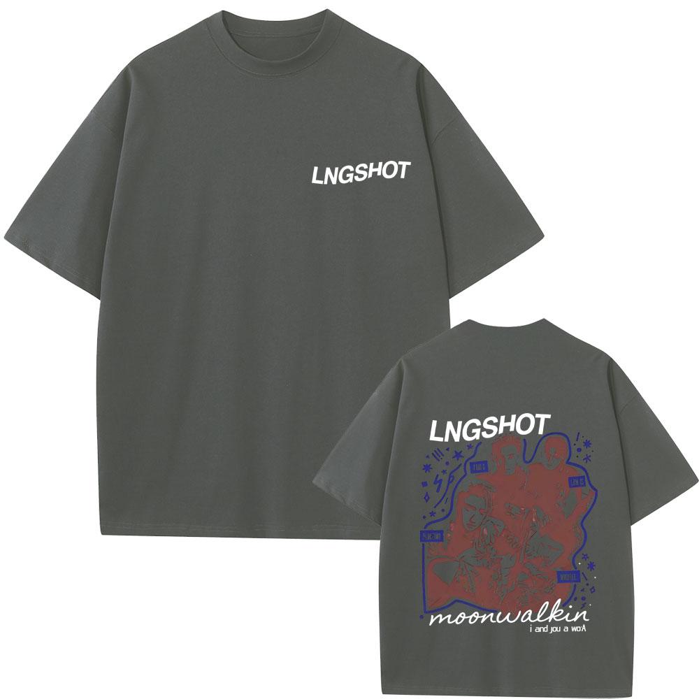 Korean Band Lngshot Face Graphic T Shirts Unisex Women Kpop Fashion Trend Tshirt Summer Unisex Casual Soft Cotton Oversized Tshirt