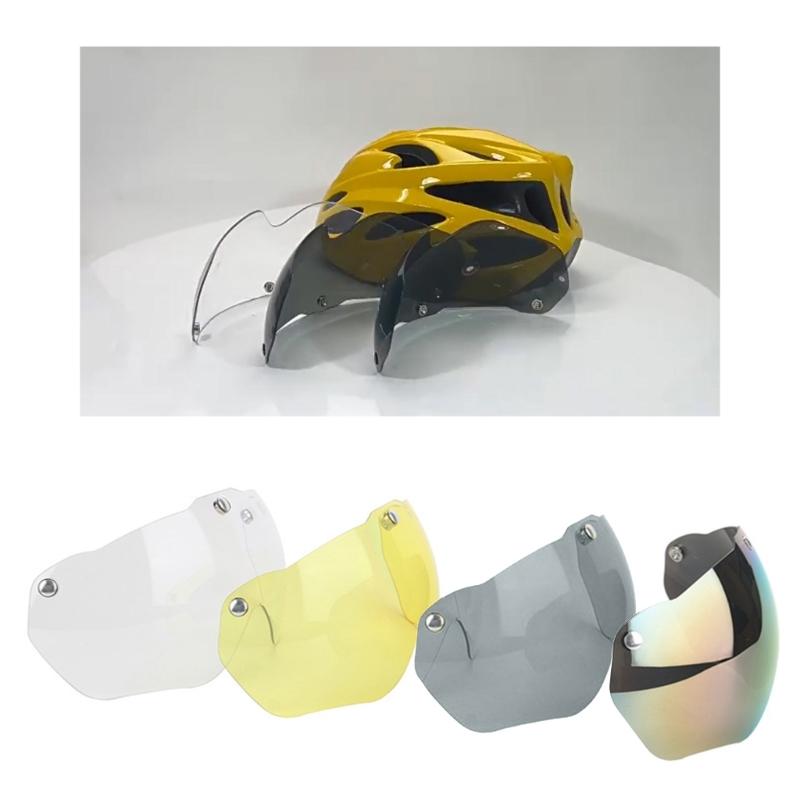 Magnetic Lens Bicycles Helmet Goggles Windshield Detachable Sun Visors Windproofs Helmet Lens Cycling Sports Glasses