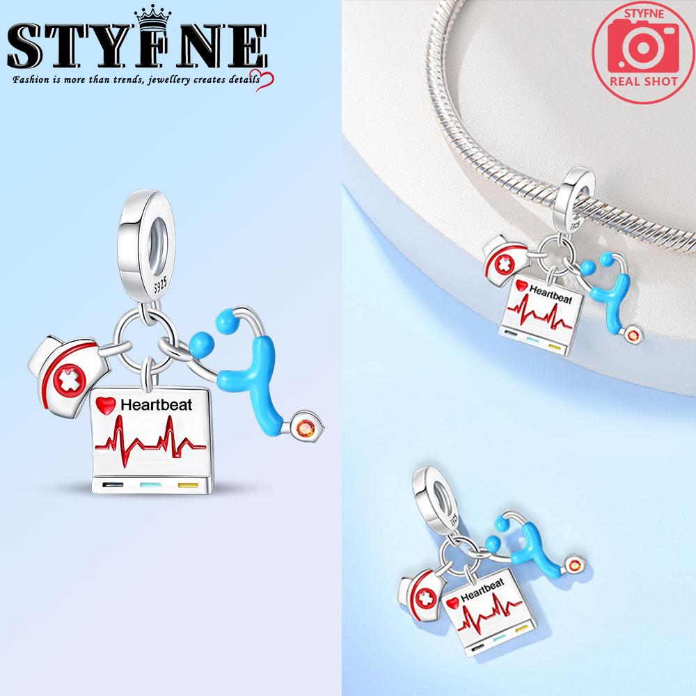 Eleganti Charms e Perline in Rame 100% Serie Professioni Medico Pittore Musicista Infermiere Adatti a Braccialetti Originali Gioielli Fai da Te