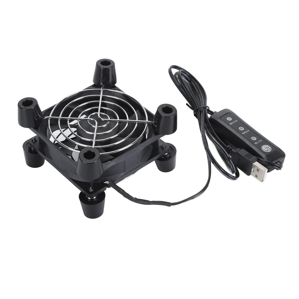 Computer Fan 3 Speed 80mm Quiet 5V USB Brushless Cooling Fan for PC Case for Xbox Console for