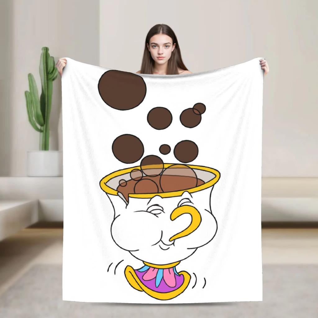 Beauty And The Beast Blanket Single Sided 2DPrint Soft Fluffy Warm Cozy Lightweight Blanket Bedroom Living Room Sofa Travel Gift