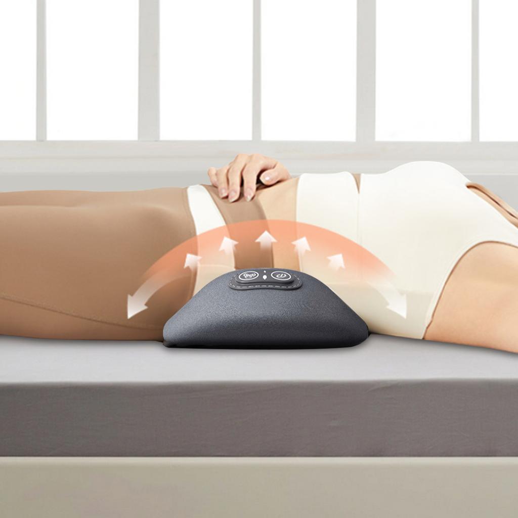 3 in 1 Electric Lumbar Support Pillow with Adjustable Height Back Support Pillow with Heat Memory Foam Back Pillow for Bed Chair