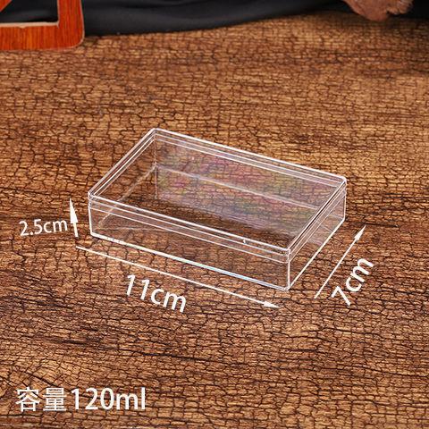 5 Pcs Clear Rectangle Small Storage Boxes with Lid Containers Display Boxes Favor Gift Box for Candy Pill Jewelry Christmas 5pcs 8680₽