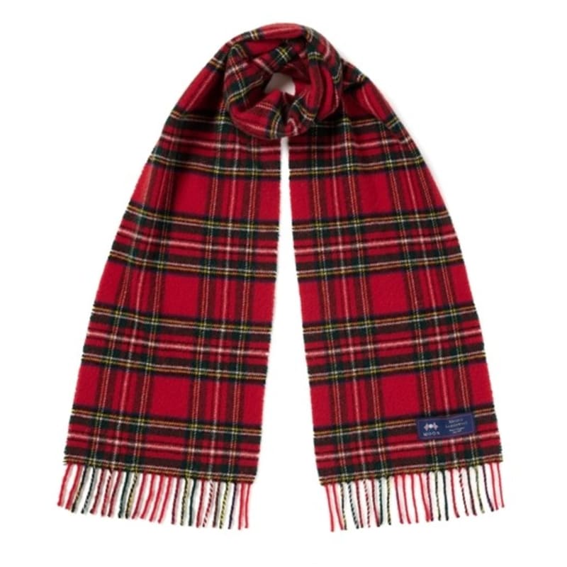 

ABRAHAM MOON Шарф из мериносовой шерсти 25 см - Royal Stewart single type