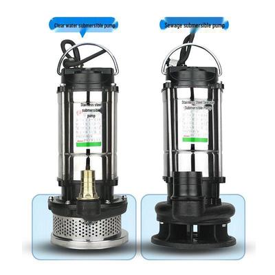 Malé ponorné vodné čerpadlo z nehrdzavejúcej ocele 220V pre domácnosť, s vysokým výtlakom, pre poľnohospodárstvo a odpadové vody.