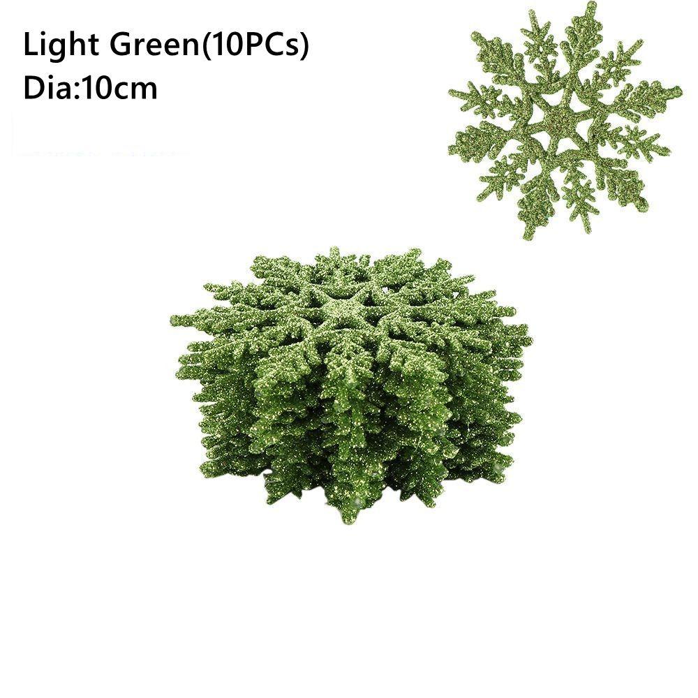 10cm Christmas Glitter Snowflake Hanging pendant DIY Craft Christmas Tree Decor Bling Charming Festival Party Supplies