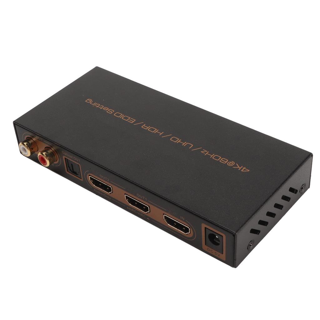 HD Multimedia Interface Sound Extractor 4K 60Hz HDR HD Multimedia Interface EARC ARC Sound Extractor Converter 100‑240V