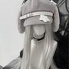Grey Puppy Ear Hat Subculture Beret Cute Personality House Culture