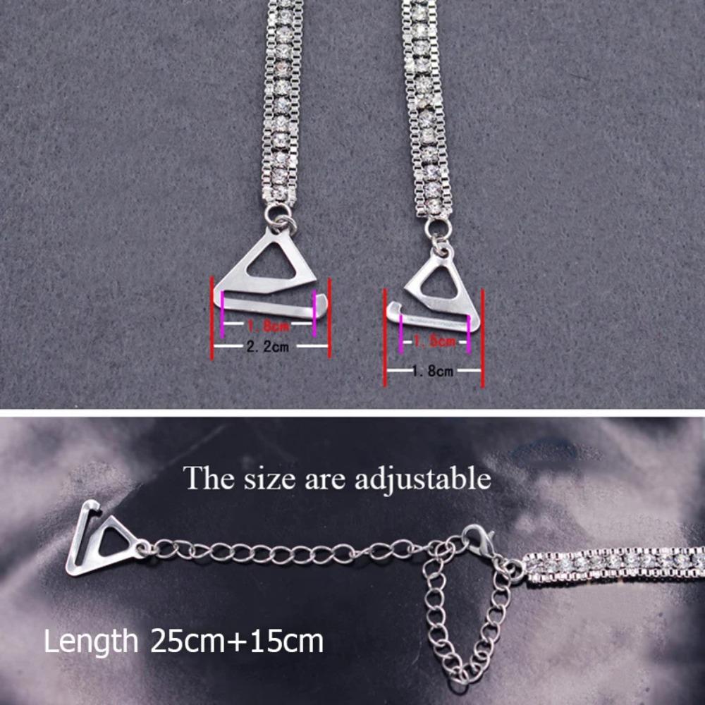 Crystal Shoulder Straps Metal Bra Straps Sexy Jewelry Accessories  Women