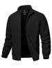 Gopuune Lightweight Golf Swing Lightweight Windproof Mountain Everyday Plus Size Men's Jacket, Blouson, Spring/Autumn Outerwear, Stand-Up Collar,