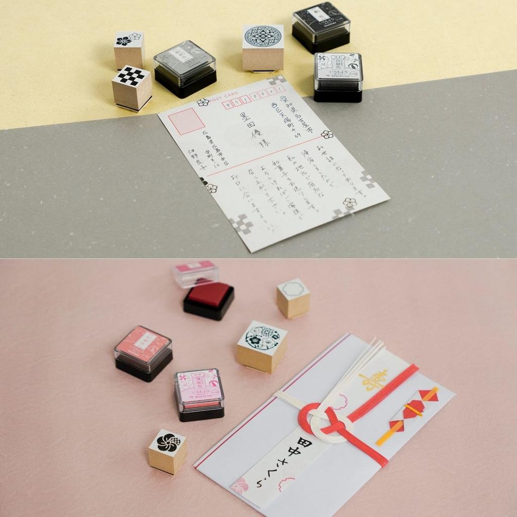 Iromoyo Light Color Warabe Set Shachihata Stamp Pad 4-Color