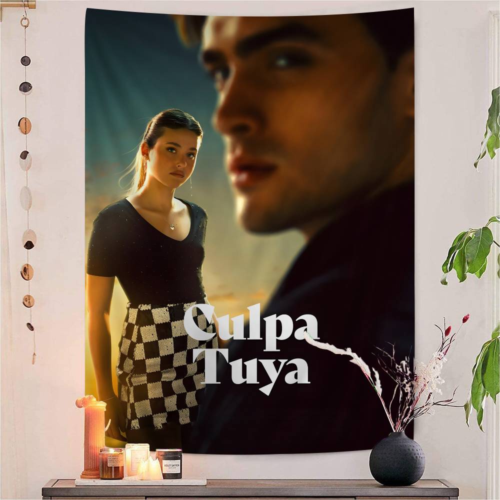 My Fault Culpa Mia 2023 Movie Vintage Hippie Wall Hanging Tapestries Bohemian Wall Tapestries Mandala INS Home Decor