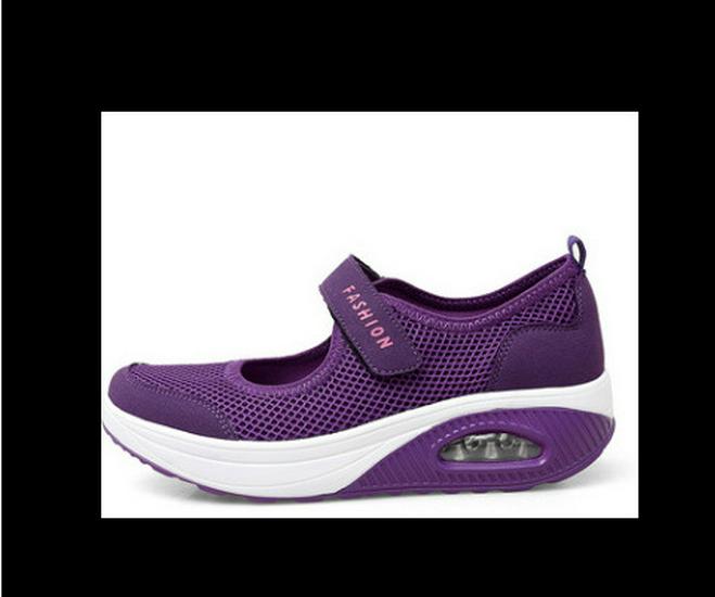 2024Wish Women's Summer Mesh Travel Shoes with Magic Tape, Plus Size Available