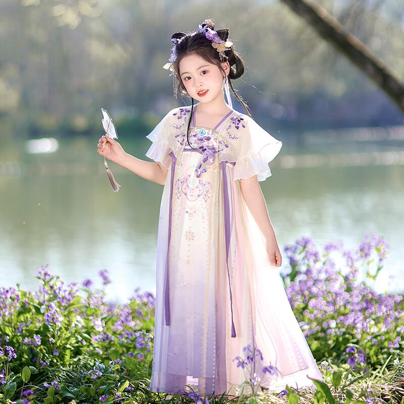 Qibai Mädchen Hanfu Sommer Chinesischer Stil Feenkleid