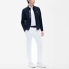 Fila Athletics Logo Print Sports Cotton Jacket Men Jacket Legendary-Blue A11M215906F-NV