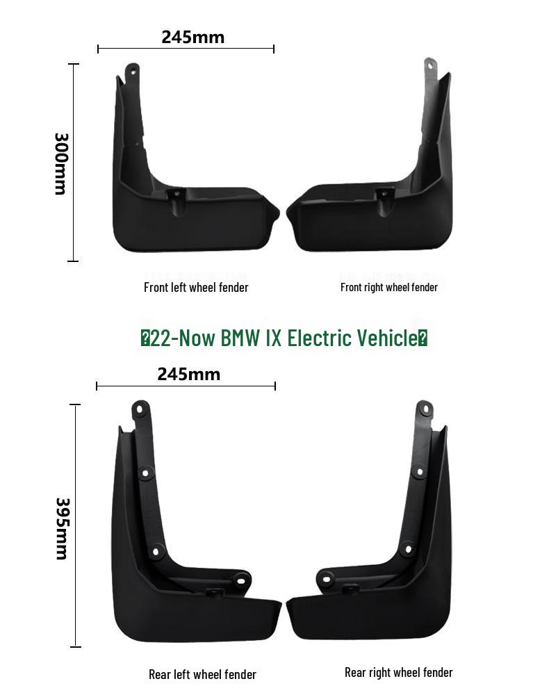 BMW IX I20 (22-25) Mudguards: Front & Rear Tire Splash Guards