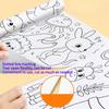 1VOLUME  huge graffiti painting paper creative hand-colored canvas can be attached to the wall without dirty wall children's graffiti painting roll