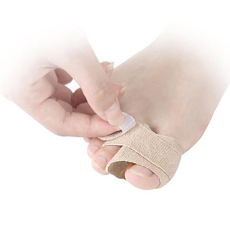 Toe Finger Straightener Hammer Toe Corrector Bandage Toe Separator Splint Wrap