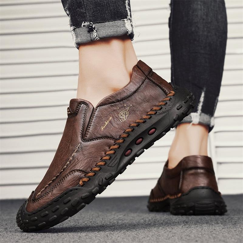Herren Business Lederschuhe Mokassin Schuhe Atmungsaktive Herren Casual Loafers Herren Sneakers