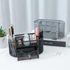 9-Grid Storage Storage Box Stationery Container Pen Holder Desk Organizer Metal Mesh