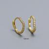 Sterling Silver Wave Ear Cuff with Diamonds - Elegant Stackable Women's Earrings