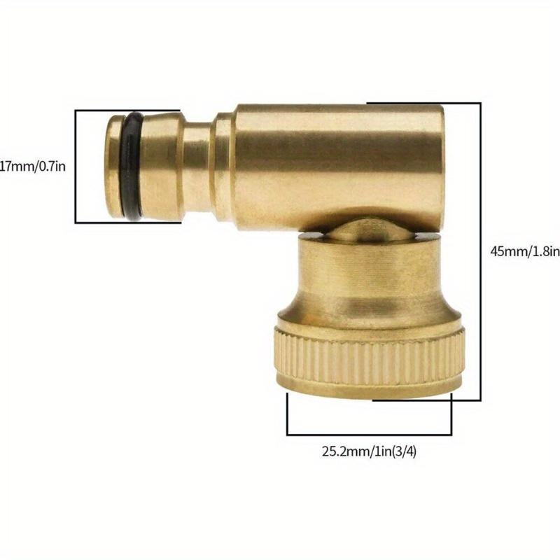 1PC Hose Reel Swivel Elbow Quick Connector for Hoselock Plug 3/4in Outdoor Garden Hose Faucet Adapter