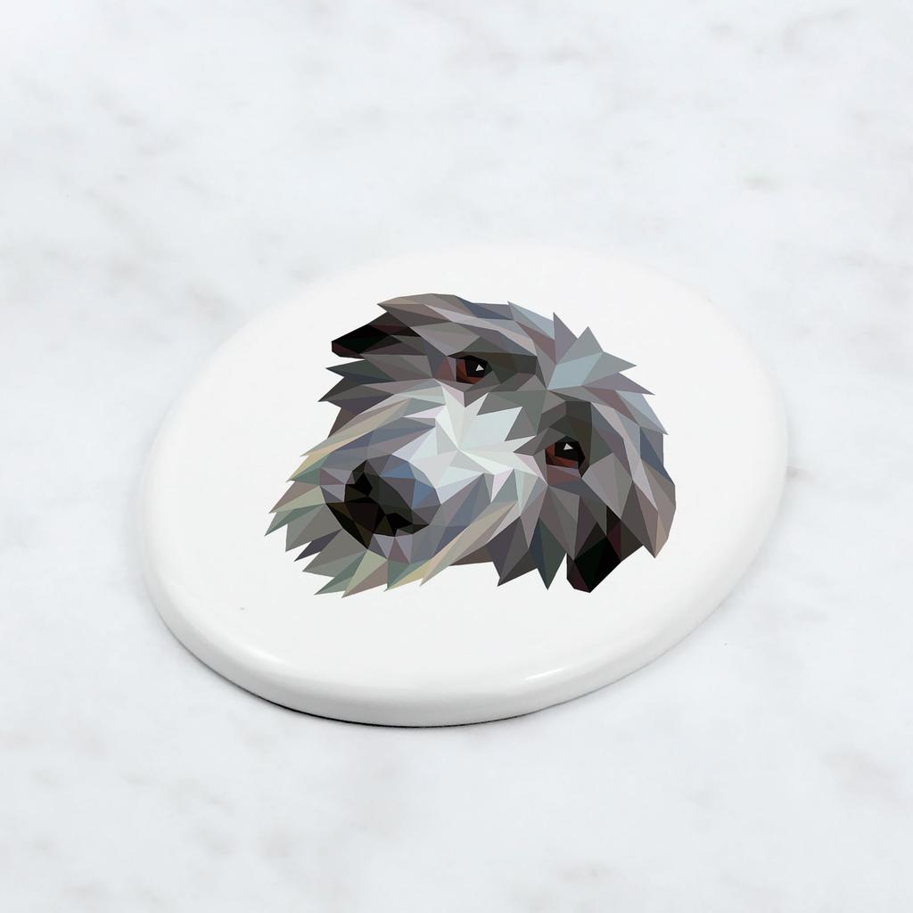 Chart Szkocki, Deerhound -Płytka Ze Zdjęciem I Napisem Geometryczna Marki Art-Dog