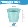 PATIKIL Small Metal Buckets with 6pcs Mini Galvanized Buckets for Craft Party Souvenir Light Blue 5.9"x5.1" Handles, Decoration,