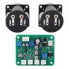 VU Meter Panel Kit 2PCS Warm Color Backlight Power Amplifier VU Meter with Driver Board