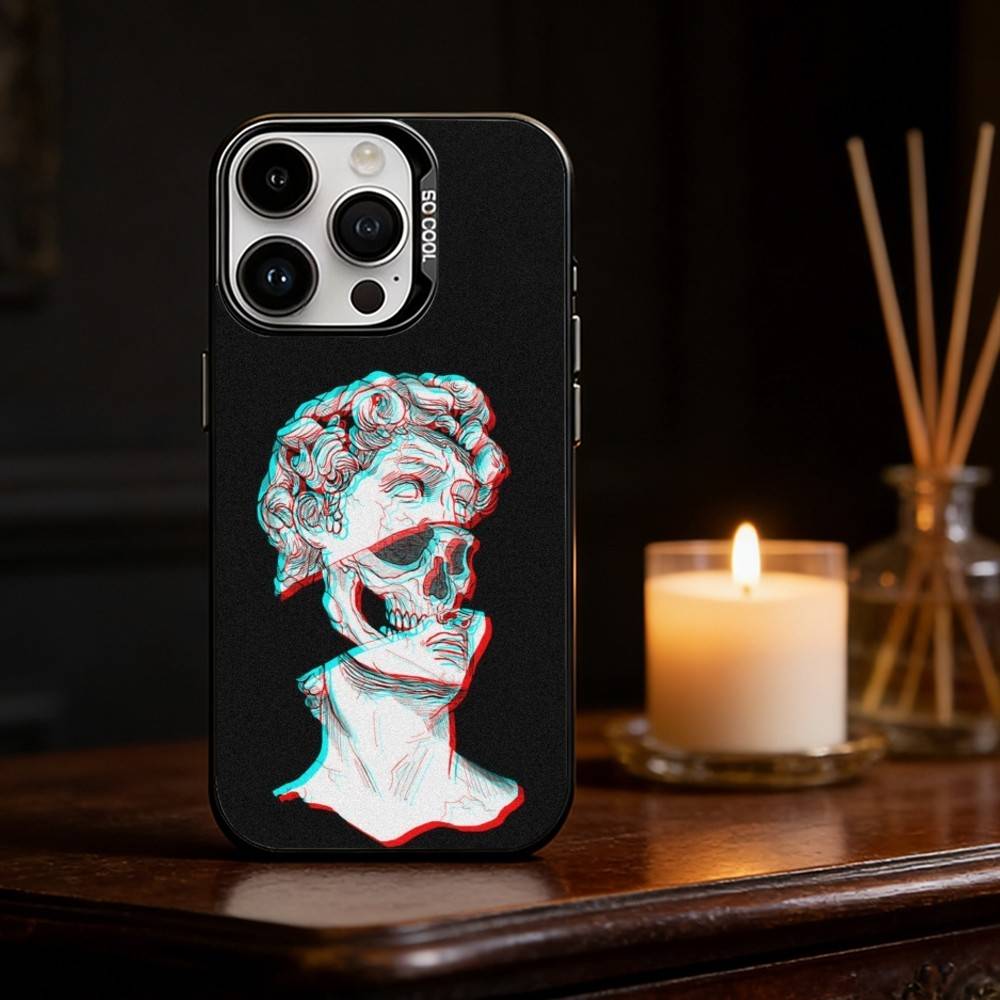 

Art Aesthetic David Eyes Phone Case Color Silver Shell For IPhone 17 16 15 14 13 12 11 Pro Max Plus iPhone16promax