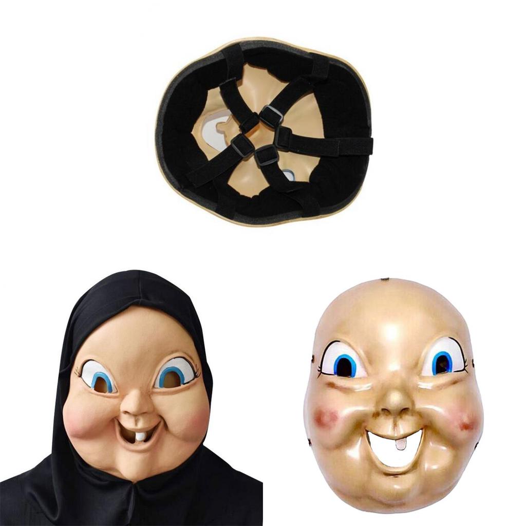מסכת לטקס 'יום הולדת שמח' עם עיצוב מצחיק למסיבת קוספליי של ליל כל הקדושים