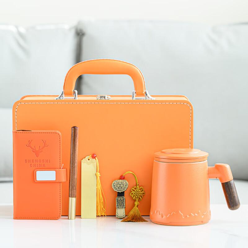 Ceramic Tea Mug and Stationery Gift Set