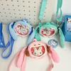 Miku Hatsune Shoulder Bag Cartoon Plush Bag Adjustable Shoulder Belt Zipper
