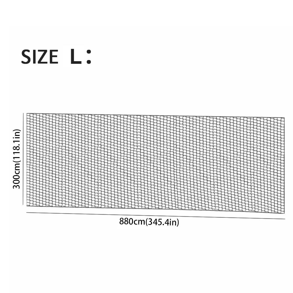 Soccer Practice Sports Netting Ball Sports Barrier Net Sports Netting Barrier for Backyard Soccer Training 8.8x3m 6.4x3m