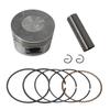Yibai 52.4mm Motorcycle Piston Kit with 13mm Pin, Compatible with C110/WS110/Fo Models