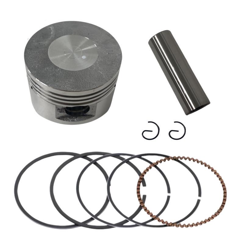 Yibai 52.4mm Motorcycle Piston Kit with 13mm Pin, Compatible with C110/WS110/Fo Models