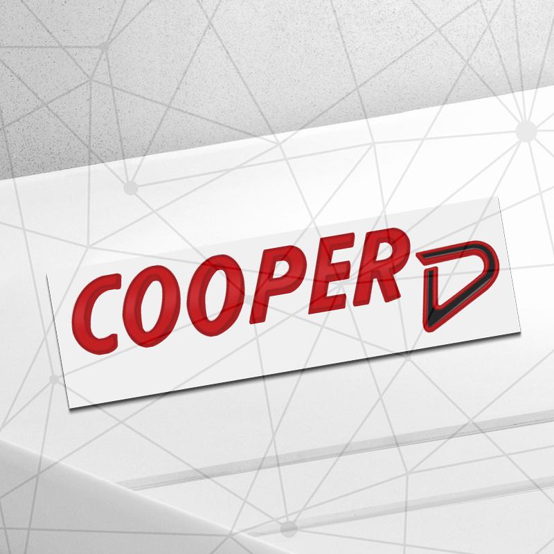 3D Auto Metal Cooper S SD Badge Car Rear Trunk Emblem Sticker LOGO Decor For Mini Cooper ONE Clubman Paceman JCW R56 R58 R59 F60
