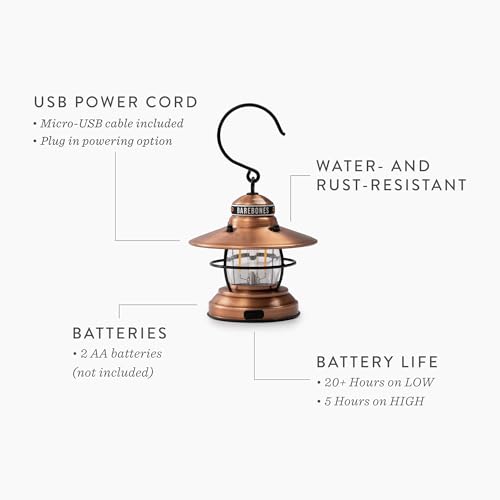 BAREBONES Mini Edison Lantern LED Copper [Official Japanese Distributor]