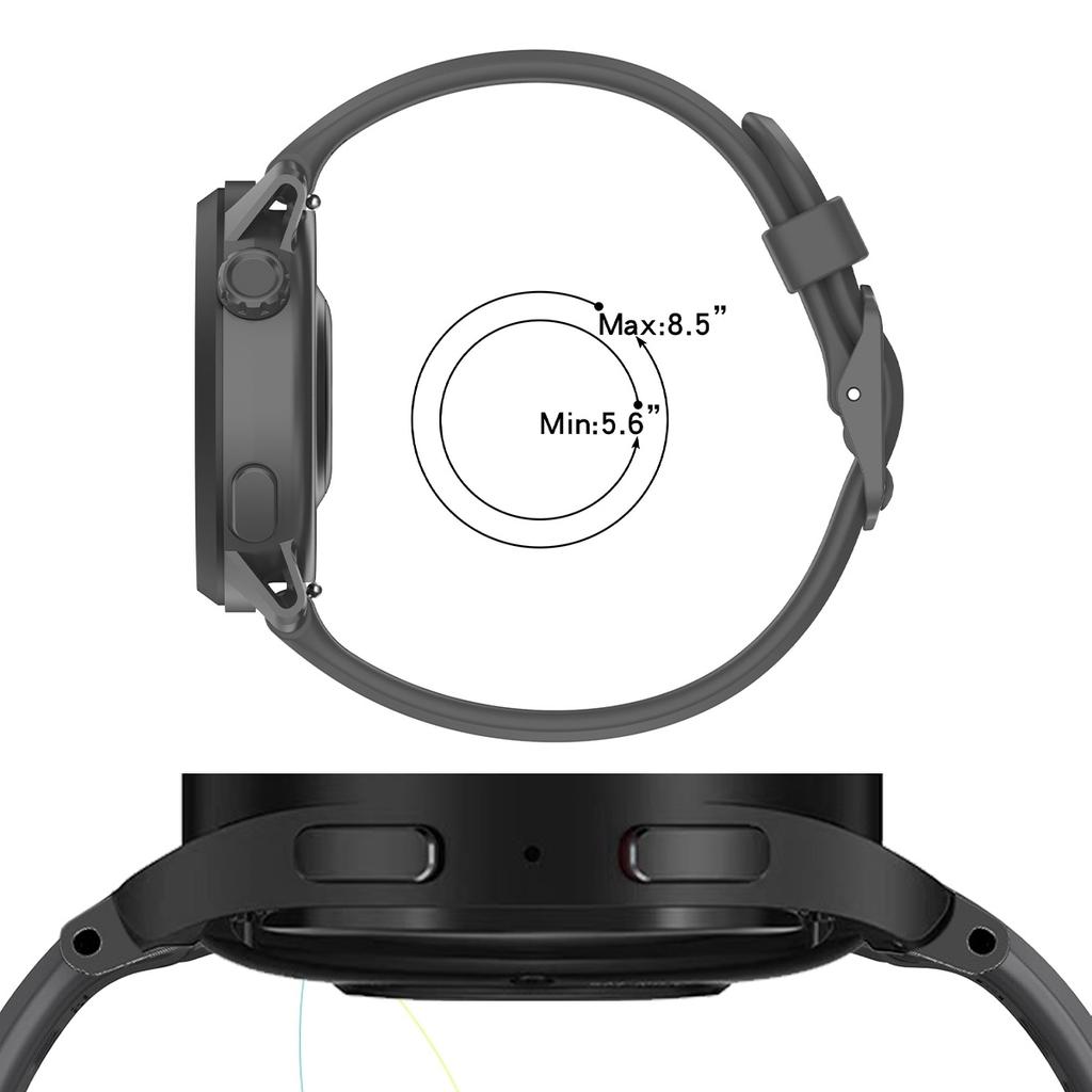 No Gap Silicone Band For Samsung Galaxy Watch 6 5 4 44mm 40mm for Galaxy Watch456 Bracelet Quick Release Smartwatch Accessories