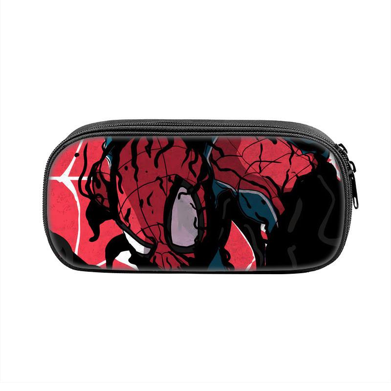 Spider Man Large Capacity Nylon Pencil Case For Students And Kids