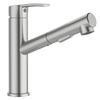 APPASO Modern Kitchen Spray Brushed Nickel Single Hole Lever RV Kitchen Sink Bar Brass Pull-Out