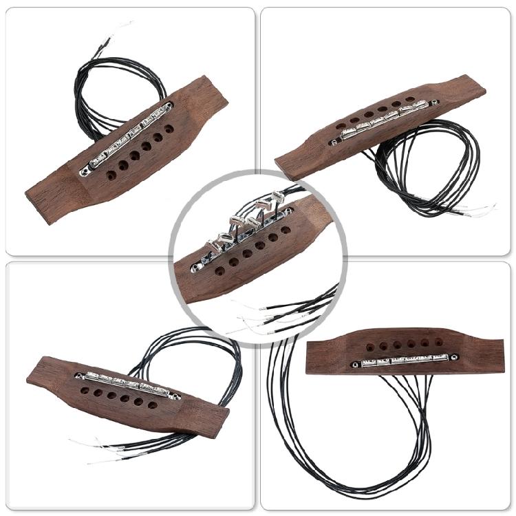 Professional Acoustic Guitar Piezo Bridge Pickup Replacements For 6 String Guitars With Enhances Sound Clarity Designs