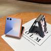 Z Flip 7 Case Hand-drawn Style Sakura Pattern Leather Texture Folding Fhone Cover For Samsung Galaxy Z Flip 7 6 5 4 Flip7 Flip6 Flip5