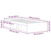 Bed Frame White 75 x 190 cm