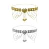 Ausgehöhlte Münz-Taillenkette Damen Kleiderkette Ethnische Taillen-Schmuck-Accessoire Ästhetische Ketten-Gürtel Party Taillen-Dekoration