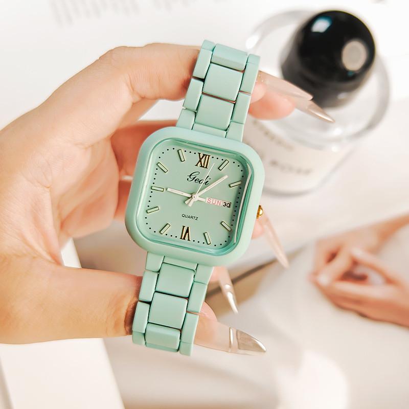 Gedi Fashion Female Watch With Calendar Function Waterproof Quartz For Office And Daily Wear